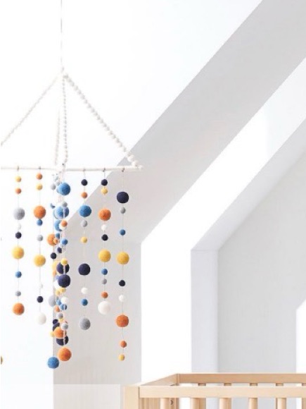 Nwt West Elm X Pbk Felted Pom-Pom Mobile — image 3 of 5